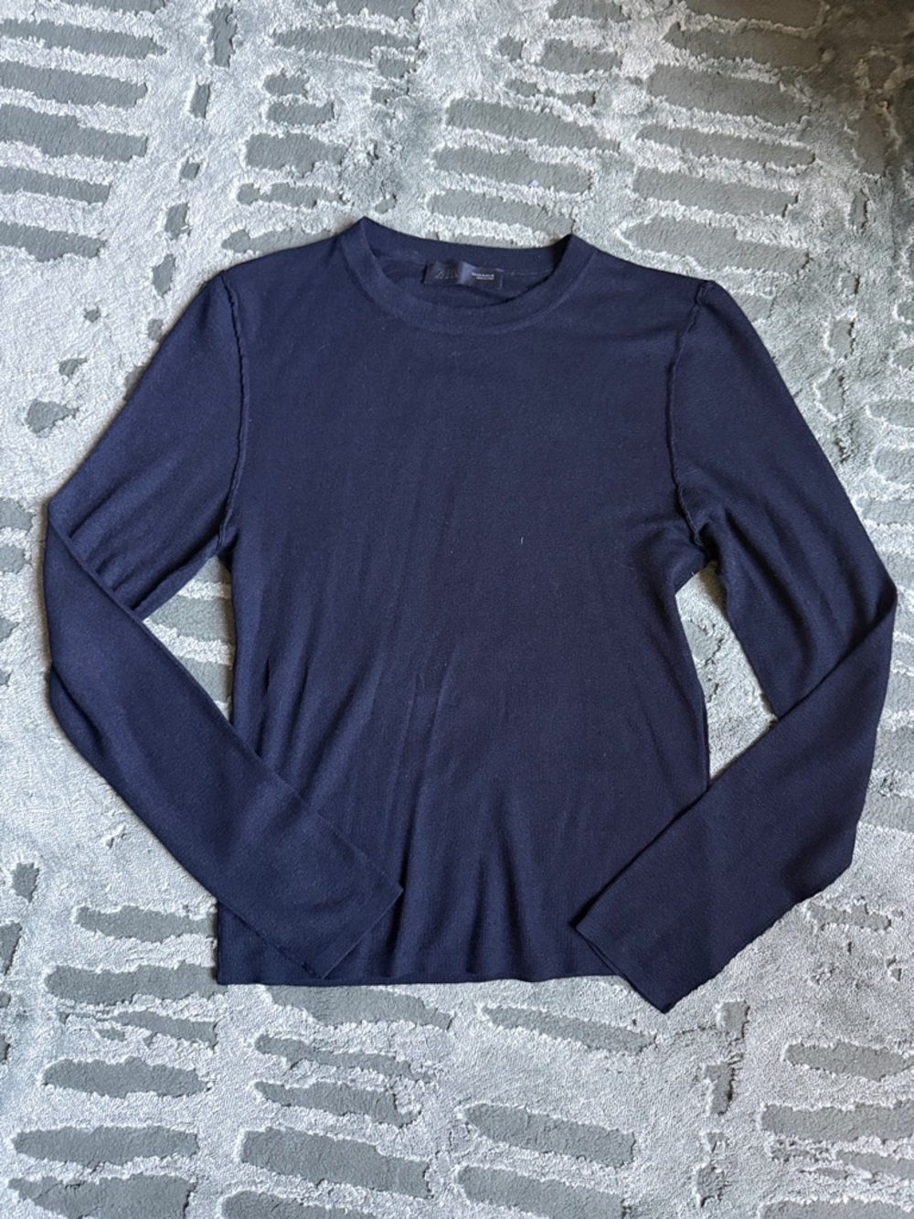 Zara Black Long Sleeve Tee